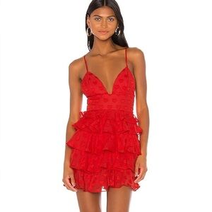 NBD Roxanne Mini Dress Size XL - Red